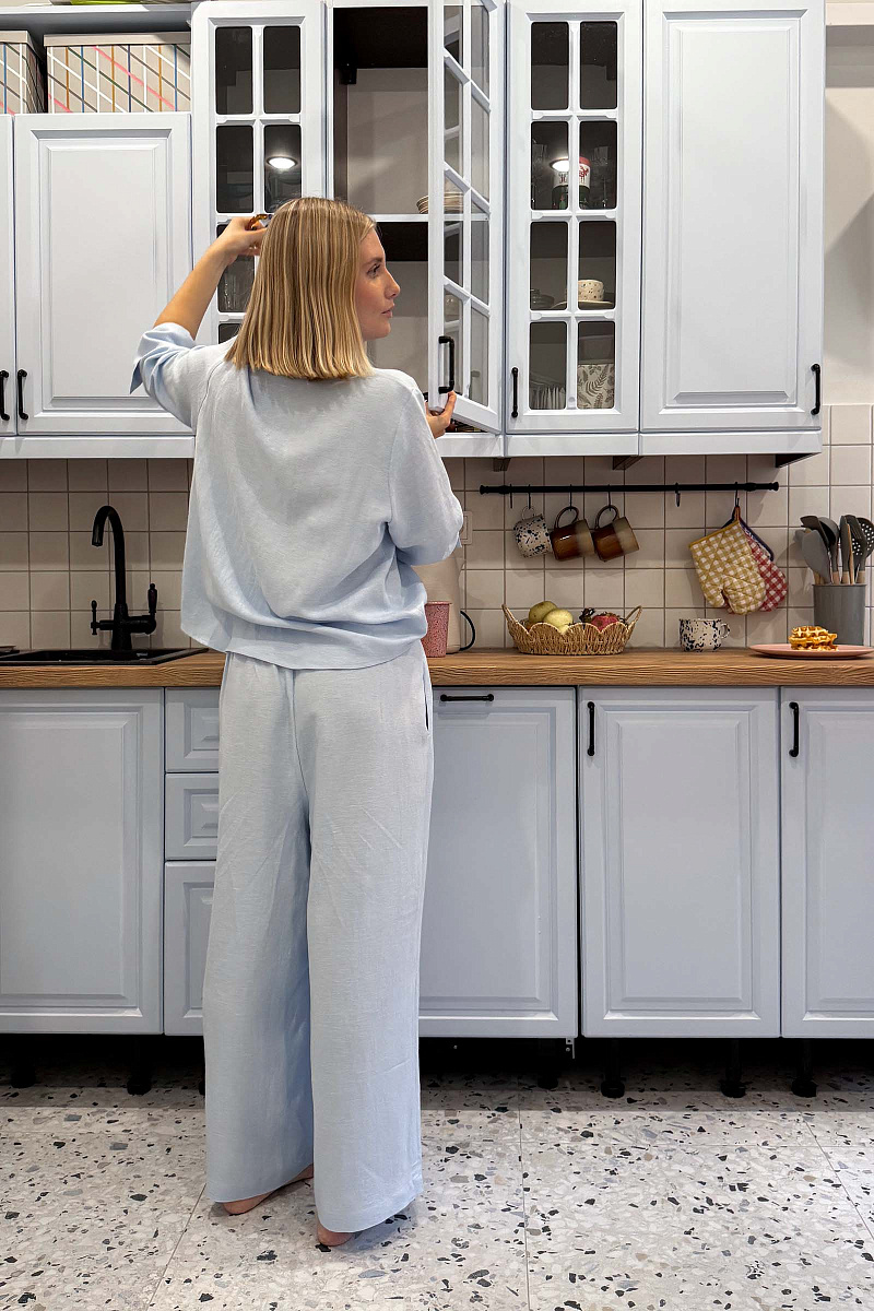 Пижамные брюки изо льна
